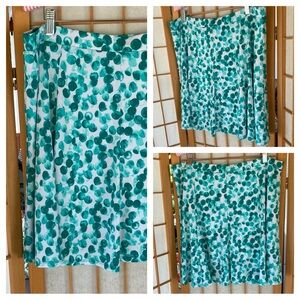 Susan Graver Dotted Activewear Stretch Liquid Knit Skirt/Skort SZ L